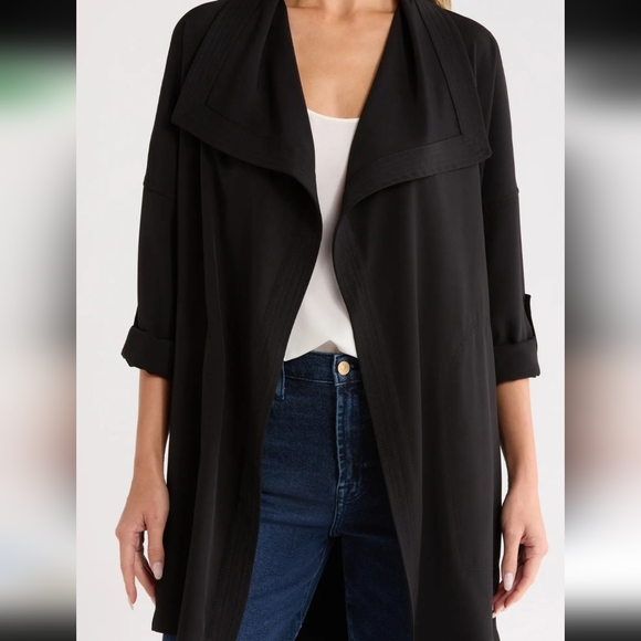 Max Studio Drape Collared Jacket - Picture 3 of 3